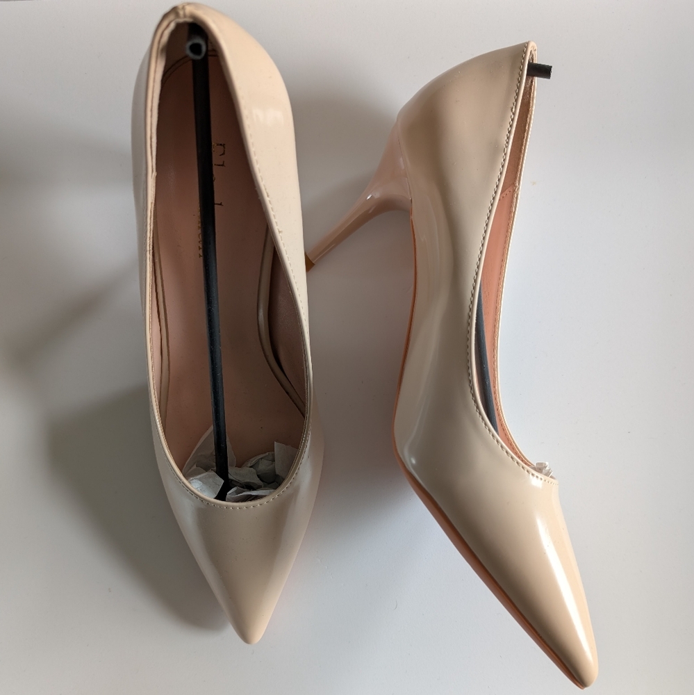 Elegant Beige High Heels, Size 38 Nwot